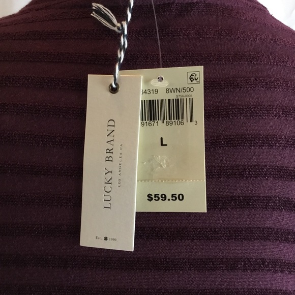LUCKY BRAND Stripe Chenille Top - Picture 7 of 7